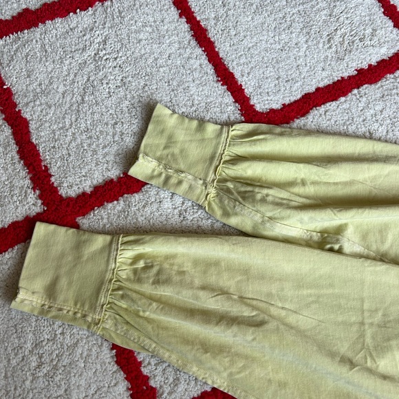 Free People Austin Washed Lime Green Long Sleeve Cropped Tee - Picture 5 of 13